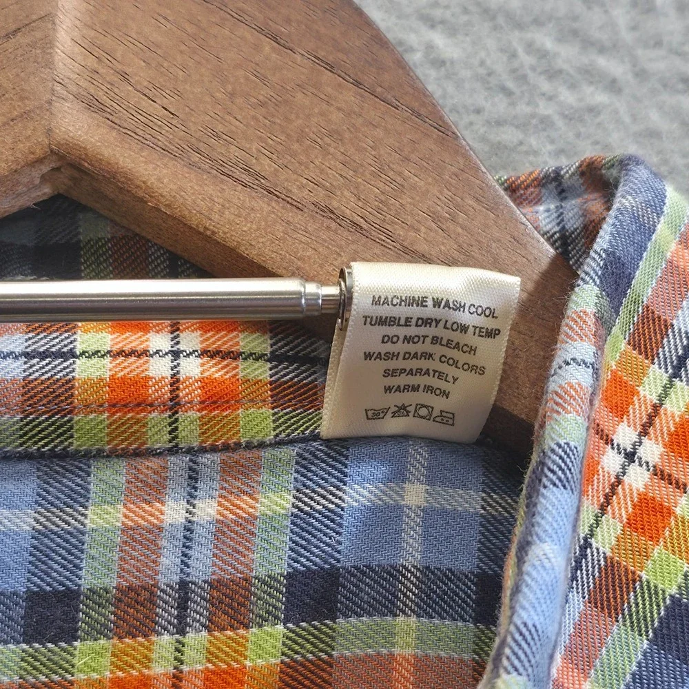 Judson Wade Collection Men's Long Sleeve Button Up Plaid Flannel Size XL‎